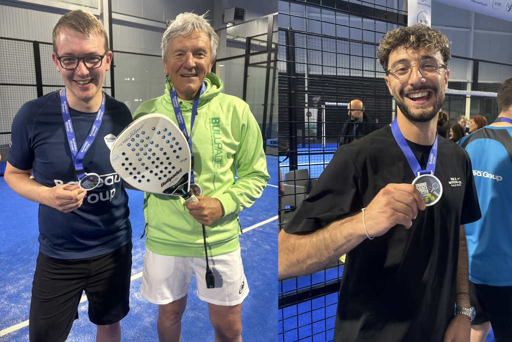 les gagnants avec les médailles